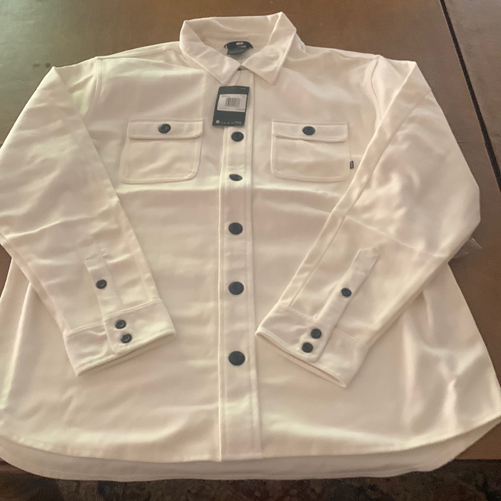 Nike skateboard flannel, White, 2XL long sleeve